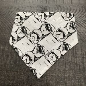 Dog Bandana Slide On Collar Elastic Band Star Wars Storm Troopers Small Brand